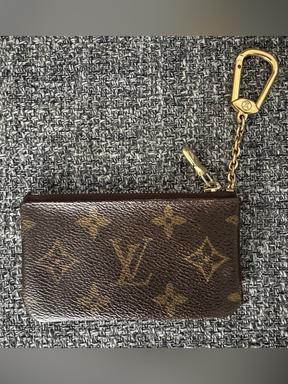 Louis Vuitton Monogram Mini Key Pouch in Brown with Gold Hardware - Picture 2 of 10